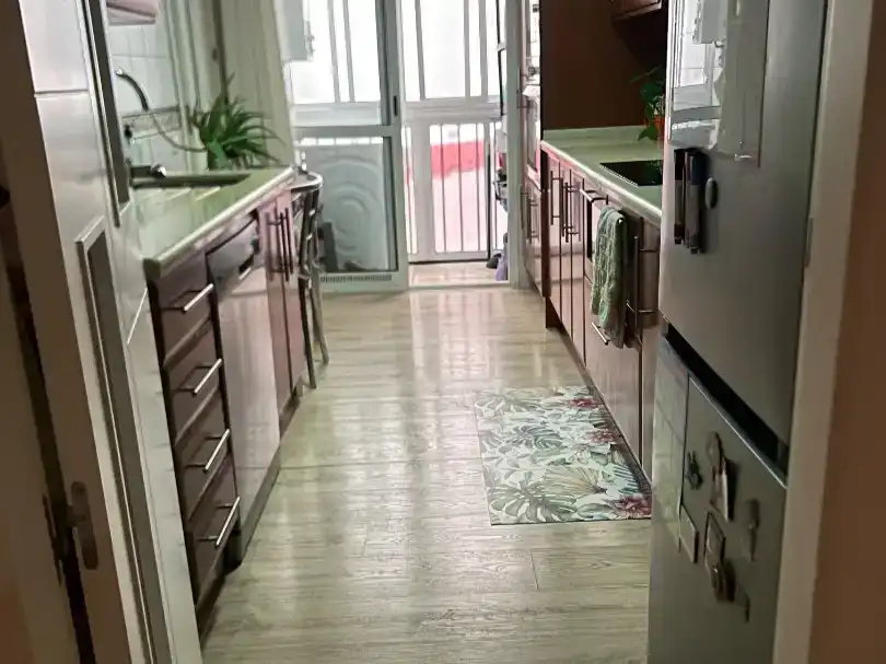 Küche von Wohnung zur Miete in San Juan de Aznalfarache mit Klimaanlage und Schwimmbad