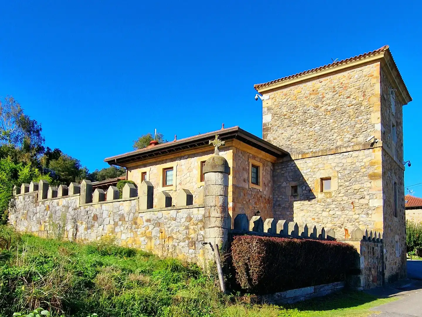 Vista exterior de Finca rústica en venta en Voto con Calefacción, Jardín privado y Terraza