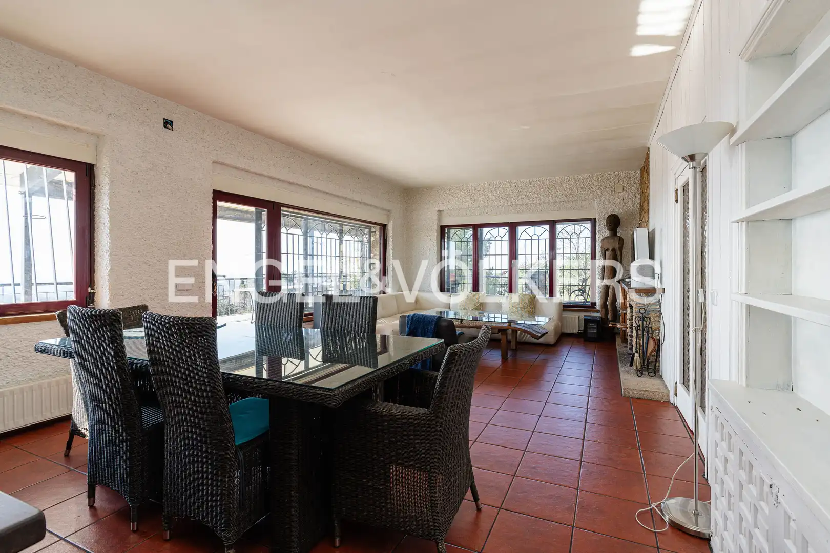 Dining room of Houses for sale in Hoyo de Manzanares  with Air Conditioner, Heating and Private garden