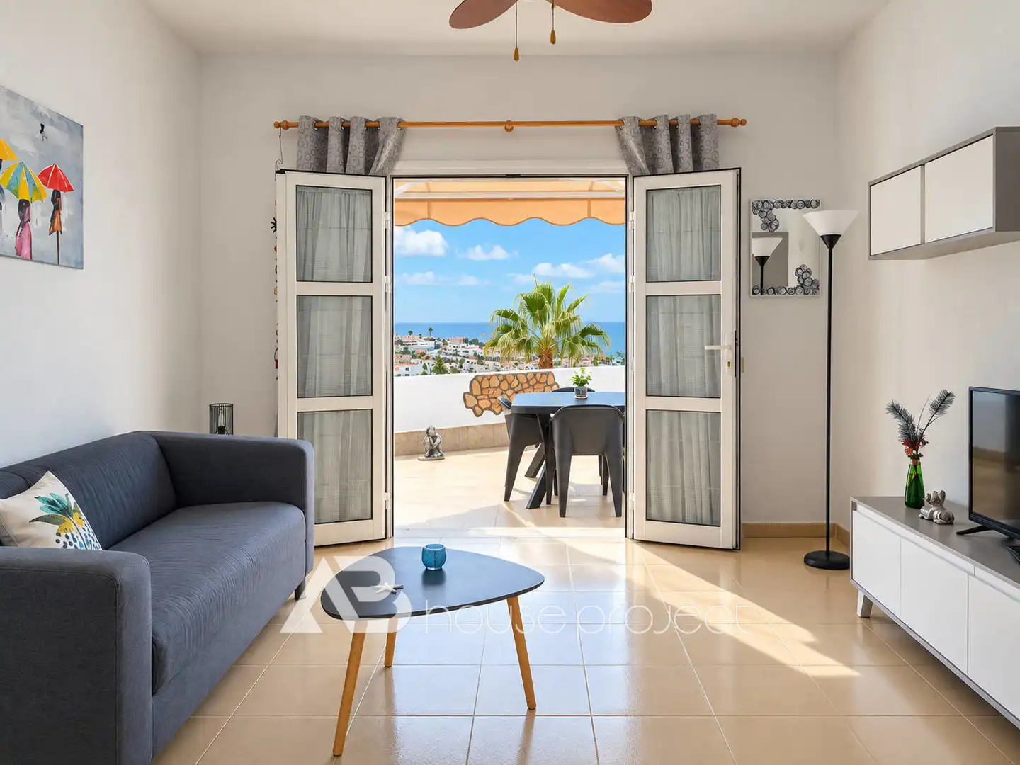 Living room of Flat for rent in Adeje  with Private garden, Terrace and Furnished