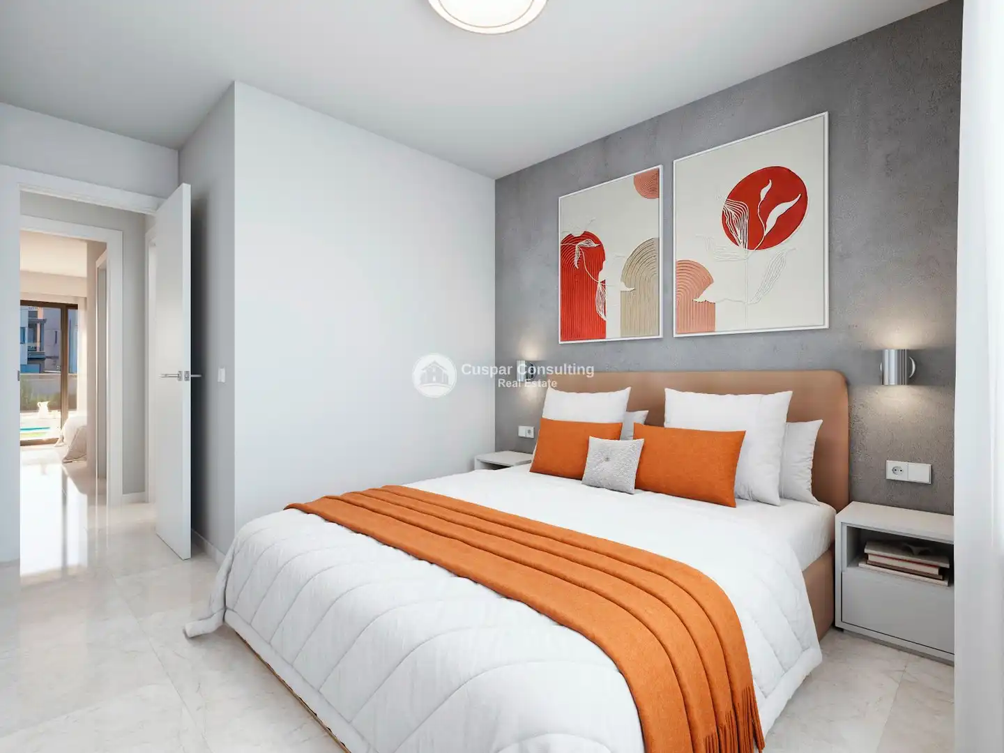 Habitación de Apartamento en venta en Cartagena con Aire acondicionado, Calefacción y Jardín privado
