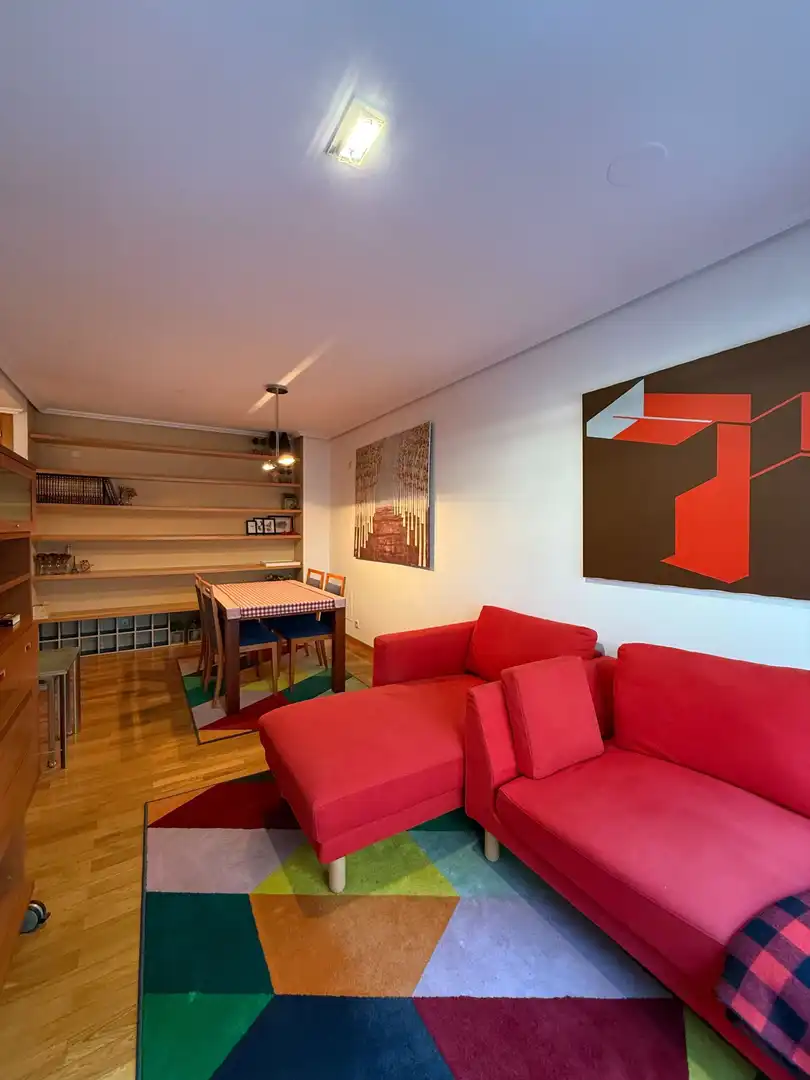 Sala d'estar de Pis de lloguer en A Coruña Capital  amb Calefacció