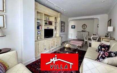 Living room of Flat for sale in Laredo  with Heating, Terrace and Furnished
