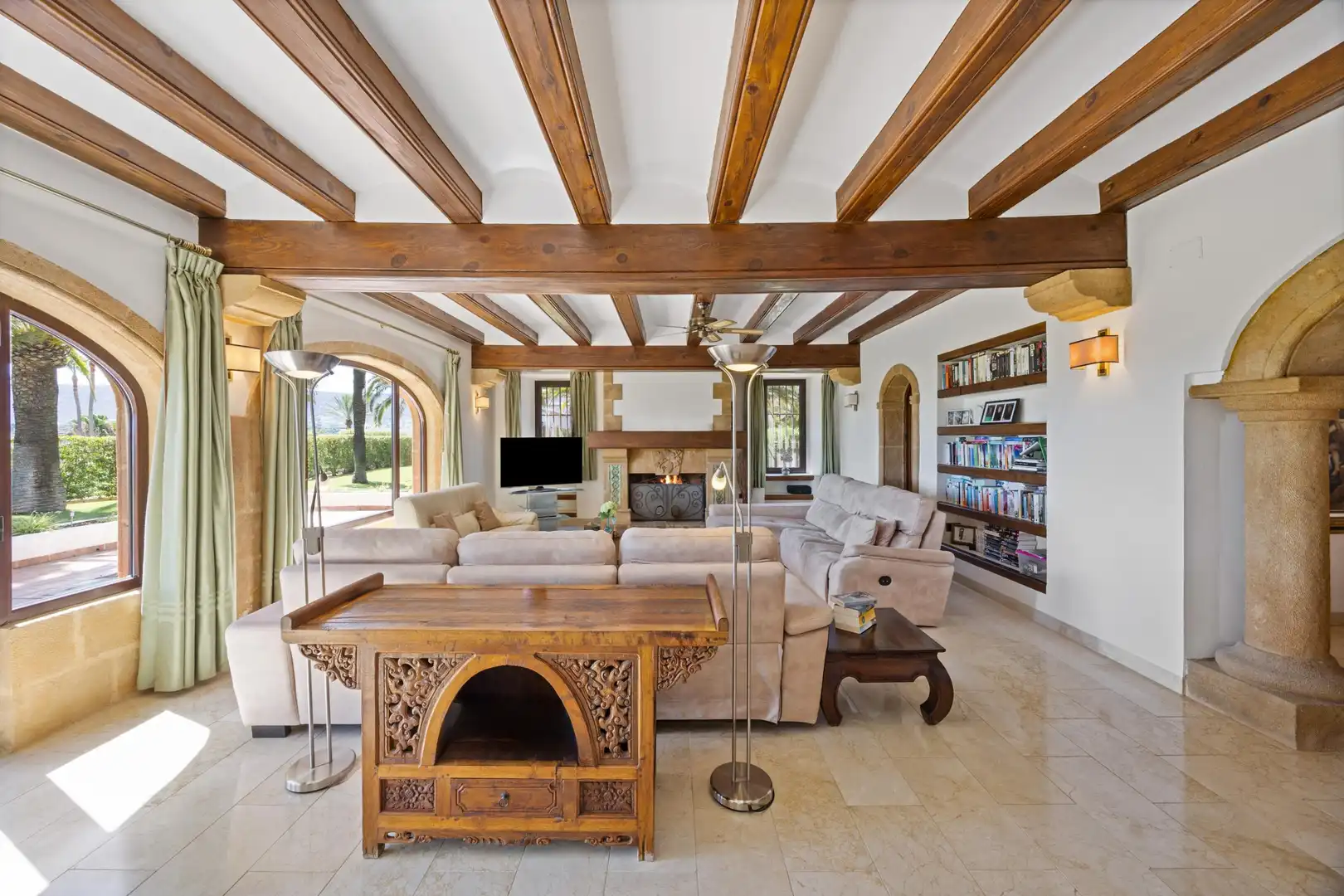 Living room of Houses for sale in Jávea / Xàbia  with Air Conditioner, Terrace and Storage room