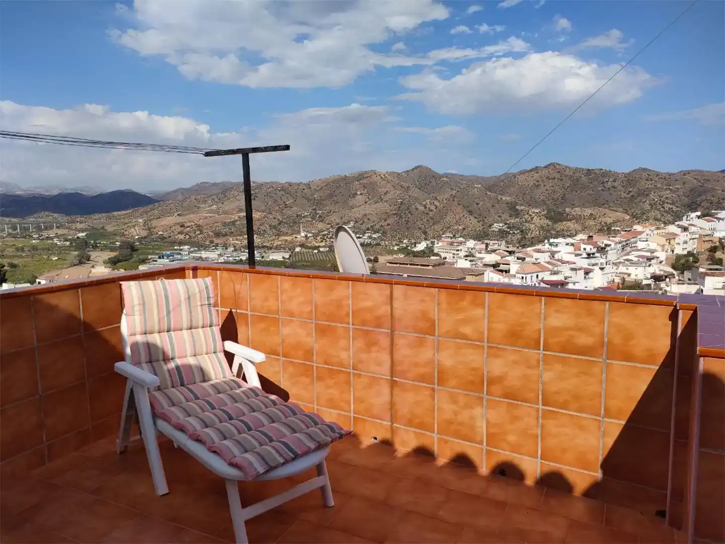 Terrasse von Wohnung zur Miete in Álora