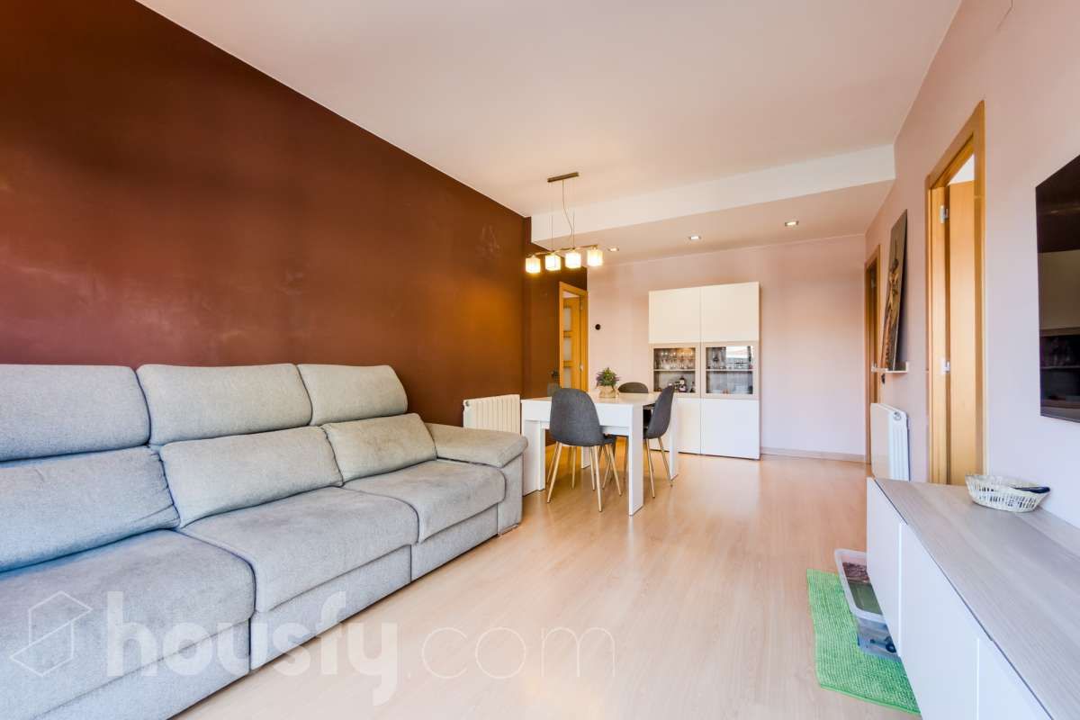 Sala de estar de Piso en venta en Badalona con Aire acondicionado, Calefacción y Parquet