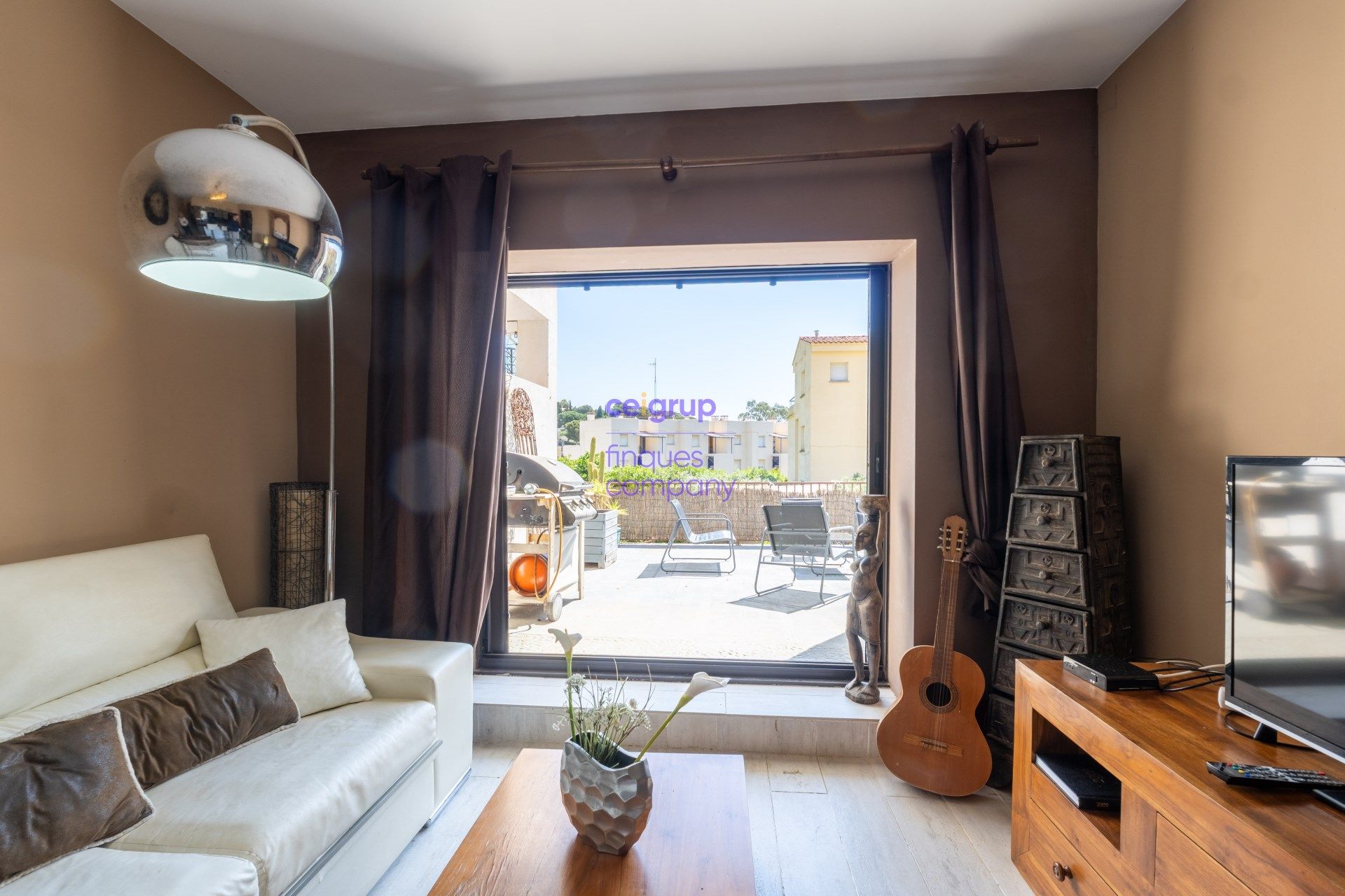 Sala d'estar de Planta baixa en venda en Llançà amb Terrassa, Piscina i Moblat