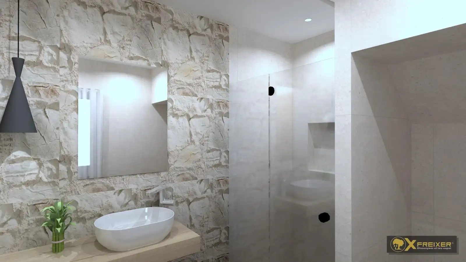 Baño de Casa o chalet en venta en Sant Cebrià de Vallalta con Aire acondicionado, Calefacción y Jardín privado