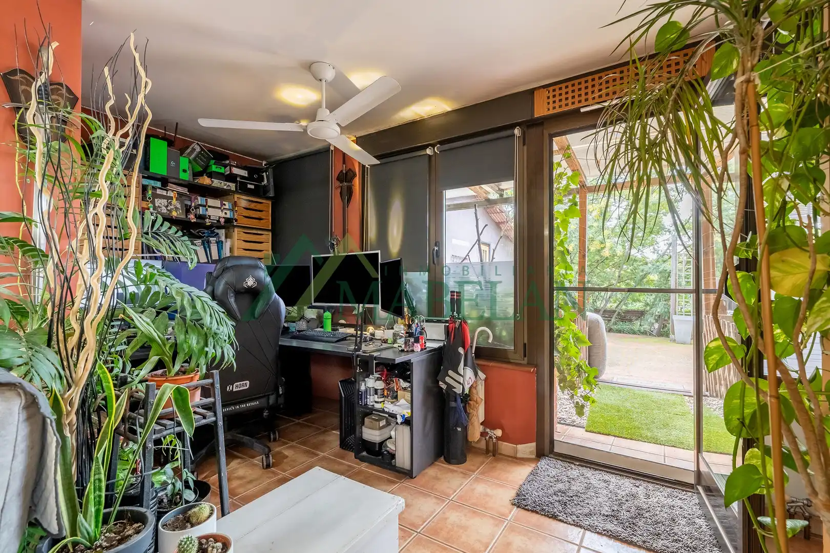 Terraza de Casa o chalet en venta en Las Rozas de Madrid con Aire acondicionado, Calefacción y Jardín privado