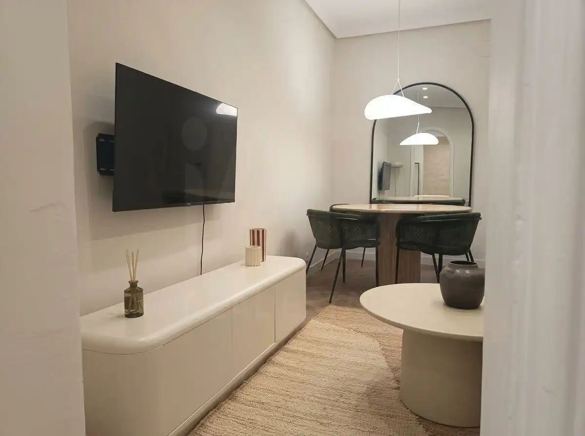 Wohnzimmer von Wohnung zur Miete in Madrid