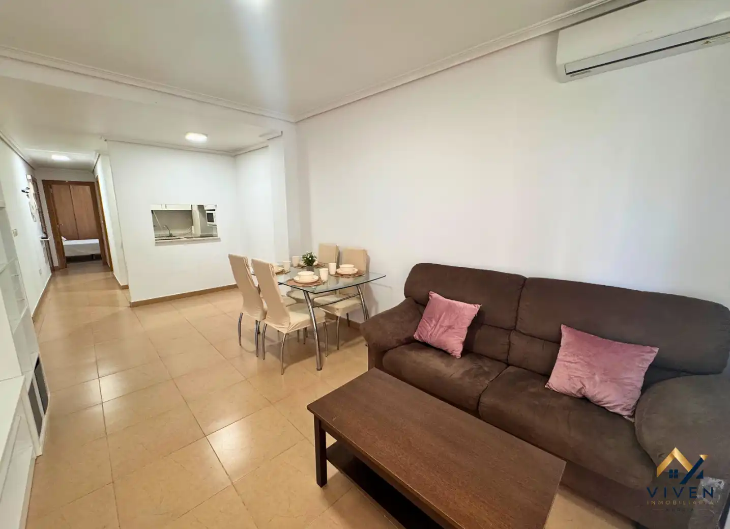 Sala d'estar de Pis en venda en Murcia amb Aire condicionat, Moblat i Forn