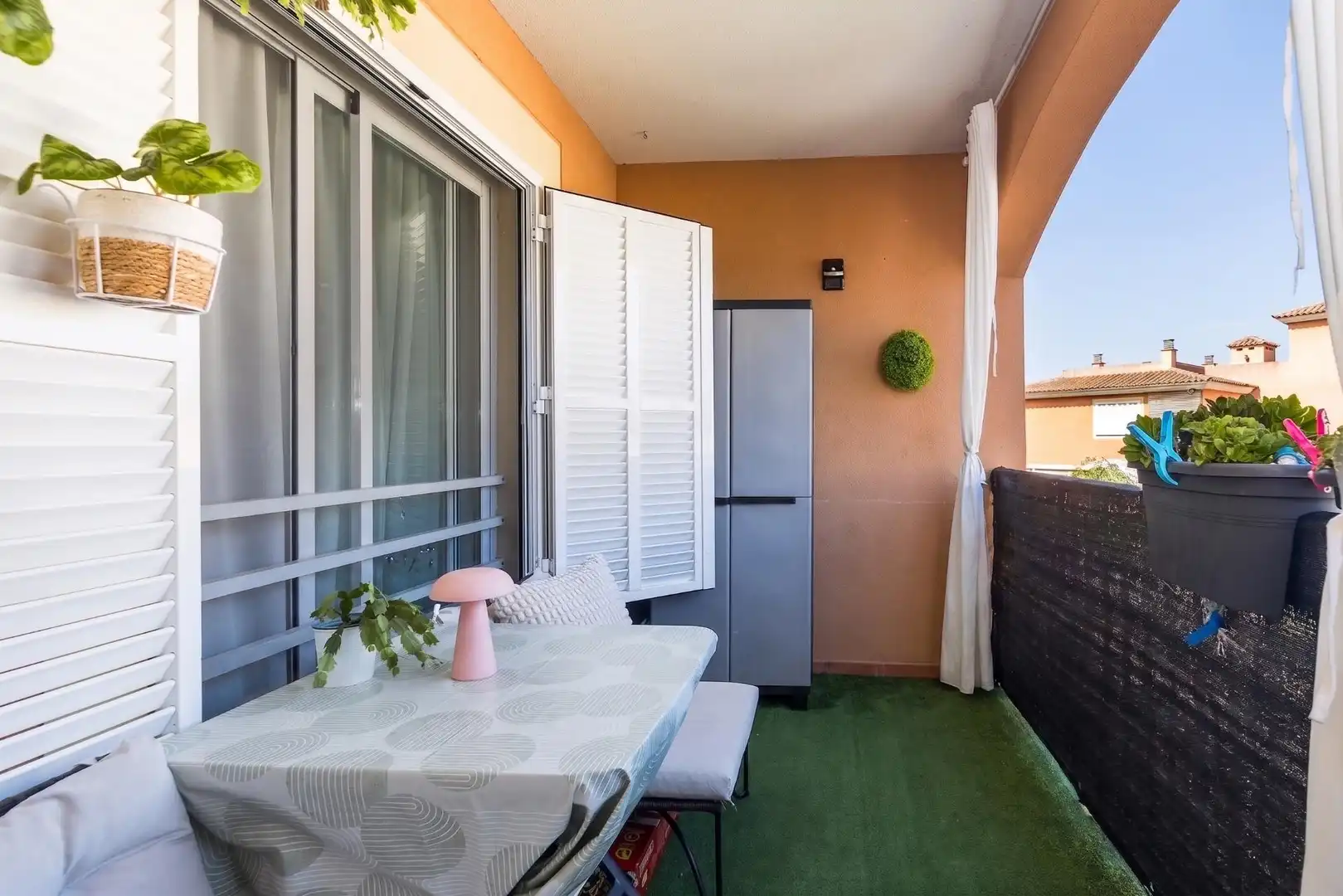 Terrasse von Wohnung zum Verkauf in Llucmajor mit Klimaanlage, Heizung und Privatgarten