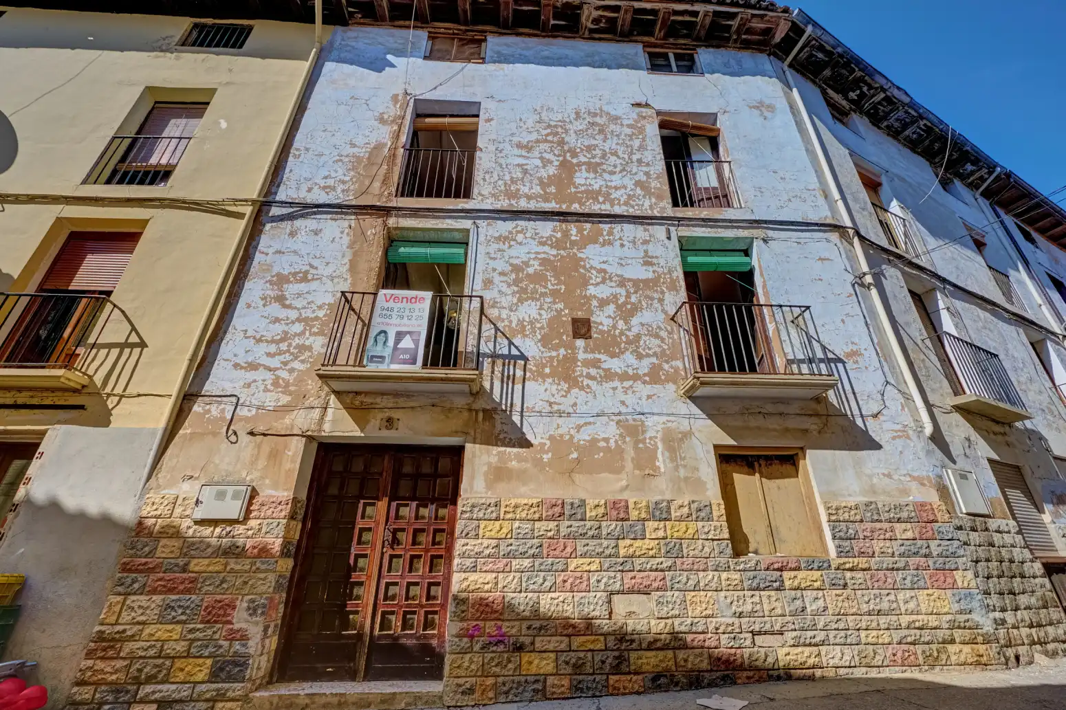 Vista exterior de Casa o chalet en venta en Falces con Calefacción, Jardín privado y Parquet