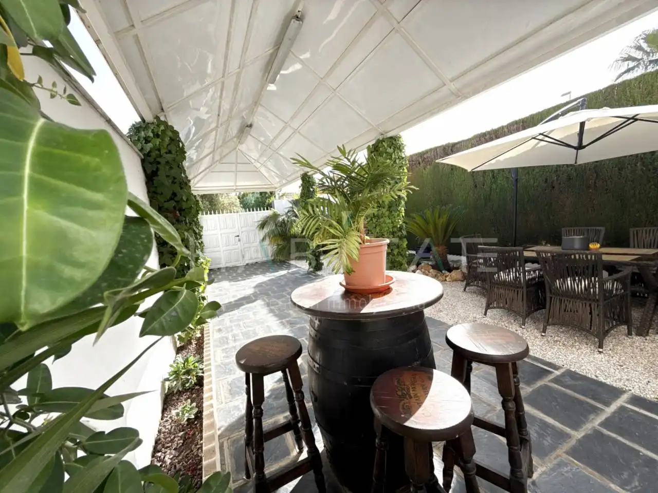 Terrassa de Casa o xalet en venda en Pilar de la Horadada amb Aire condicionat, Jardí privat i Terrassa