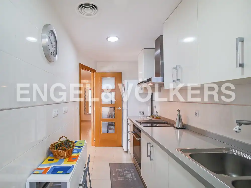 Cocina de Piso de alquiler en Alboraya con Aire acondicionado, Calefacción y Jardín privado