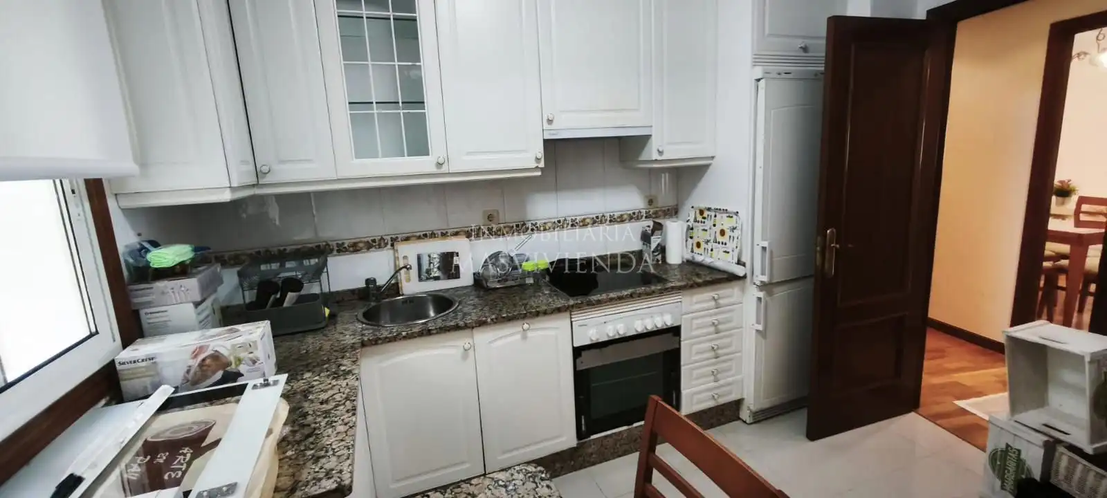 Kitchen of Flat for rent in Baiona  with Furnished