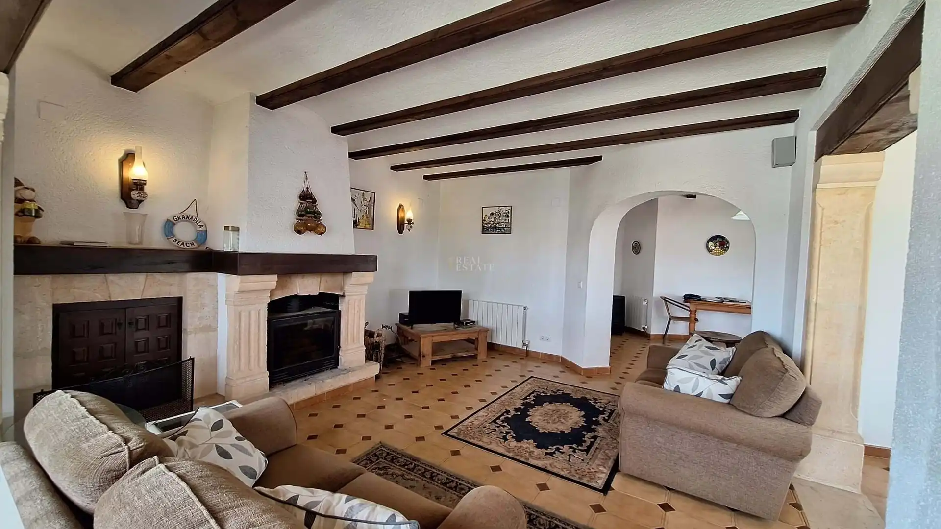 Living room of Houses for sale in Jávea / Xàbia  with Heating, Terrace and Swimming Pool
