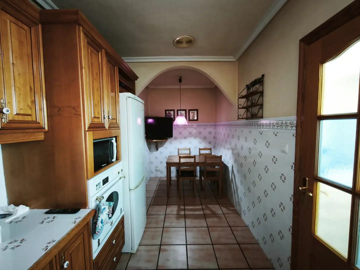 Kitchen of Flat for sale in Petrer  with Parquet flooring, Furnished and Oven