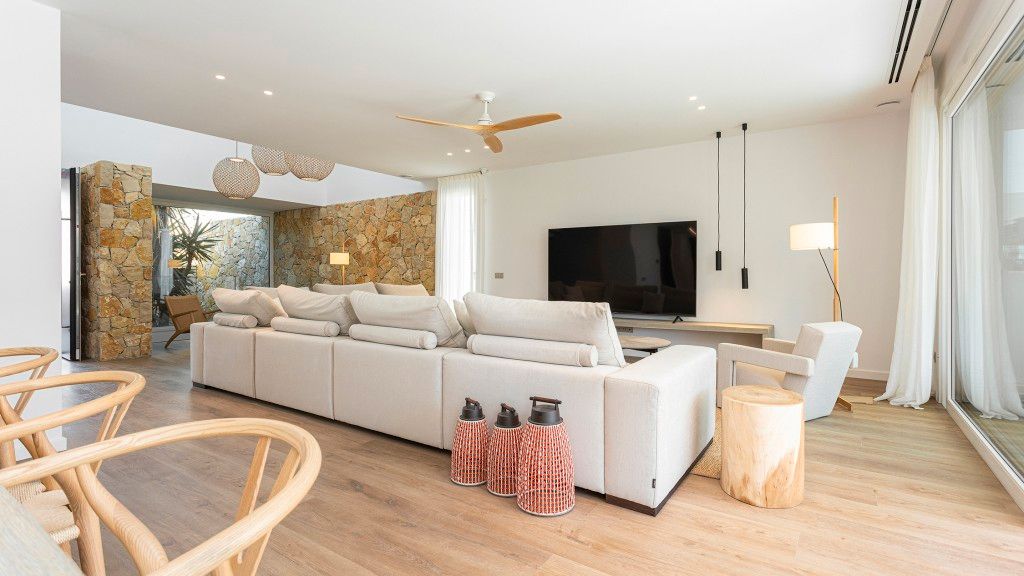 Sala de estar de Casa o chalet en venta en Sitges con Aire acondicionado, Calefacción y Jardín privado
