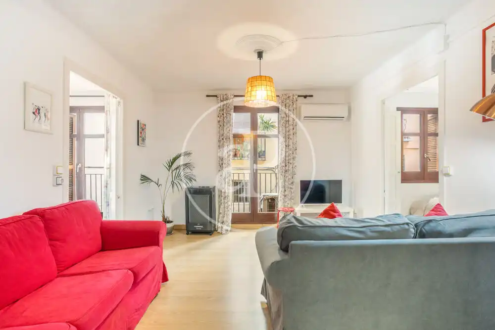 Living room of Flat for rent in Valencia  with Air Conditioner, Heating and Terrace