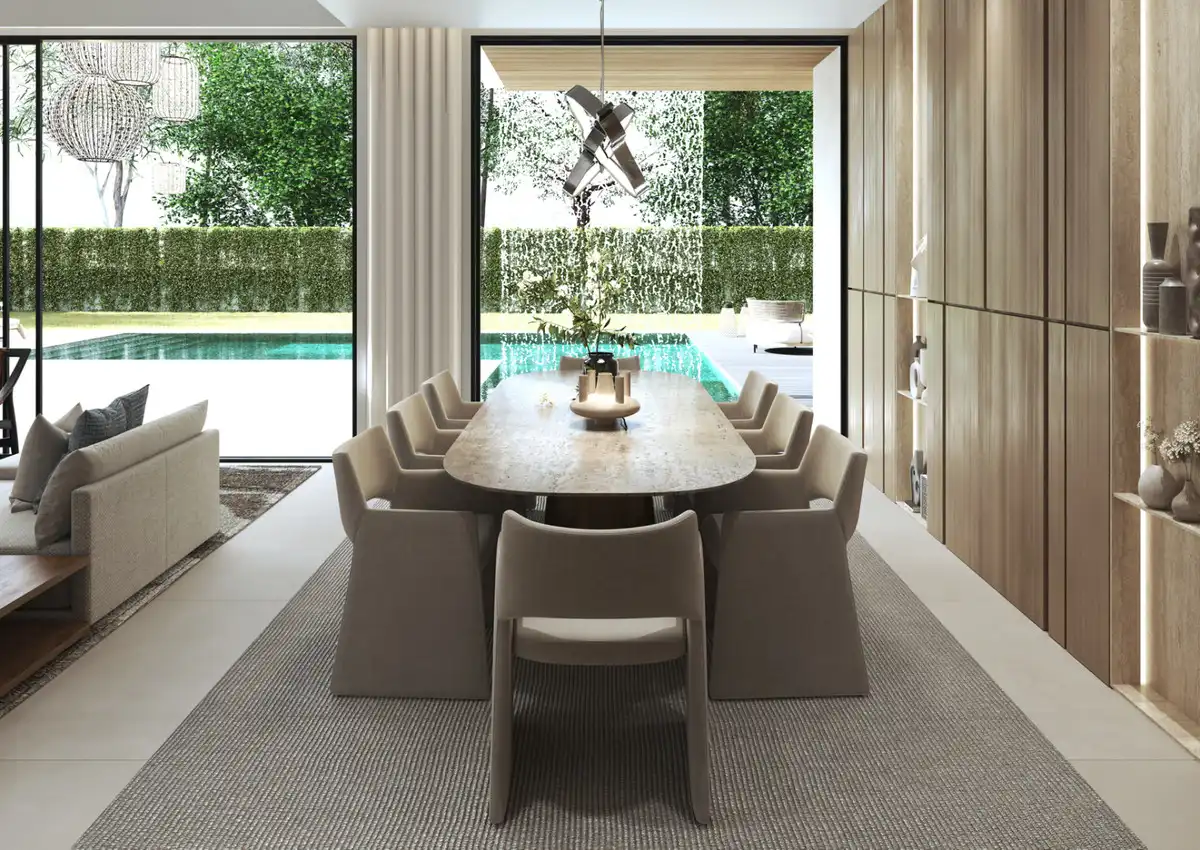 Comedor de Casa adosada en venta en Marbella con Terraza, Trastero y Alarma