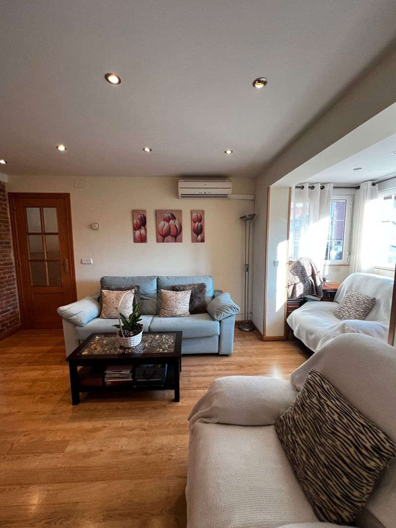 Sala de estar de Piso de alquiler en  Madrid Capital con Calefacción y Horno