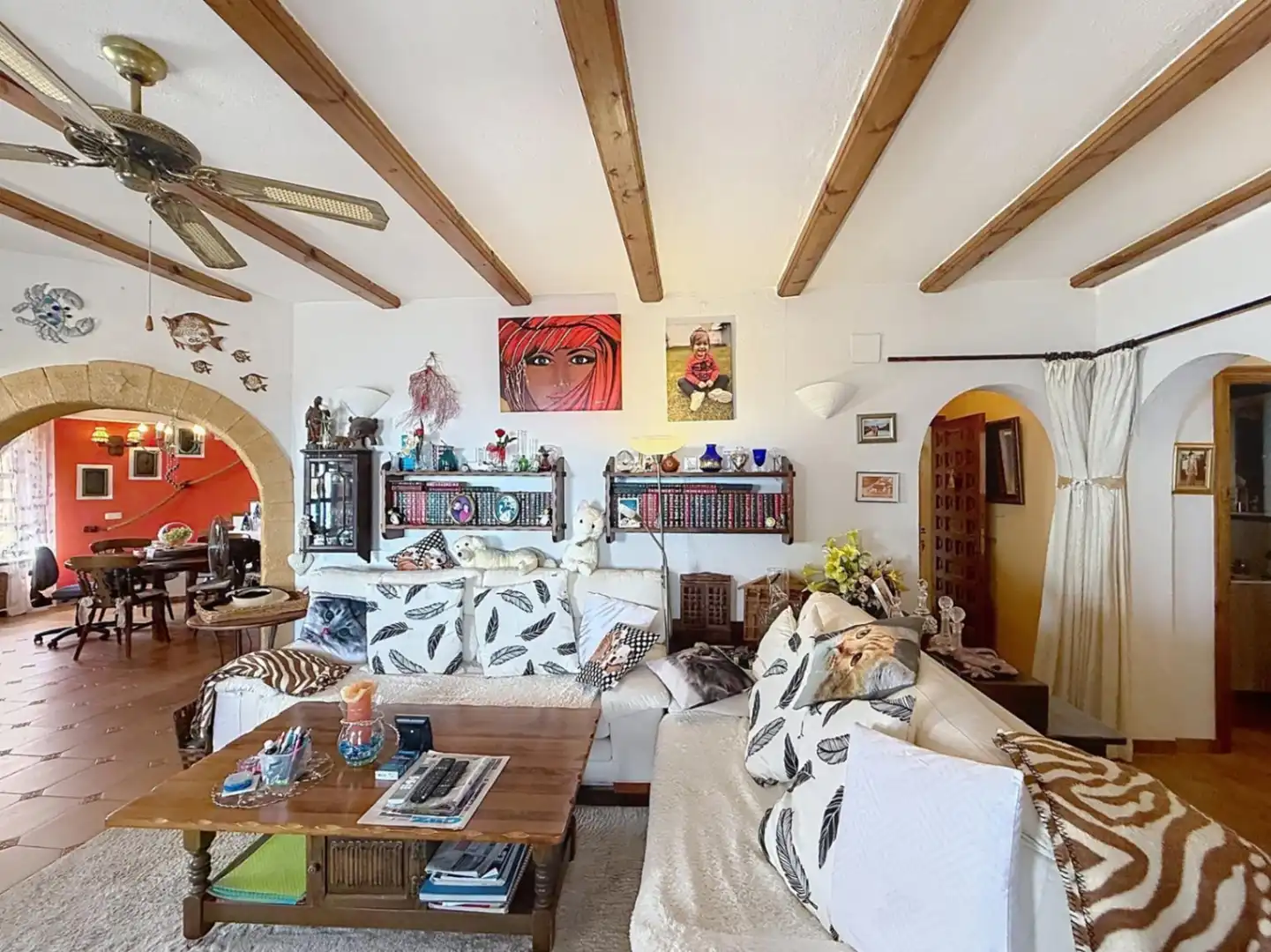 Sala de estar de Casa o chalet en venta en Benitachell / El Poble Nou de Benitatxell con Aire acondicionado, Calefacción y Jardín privado