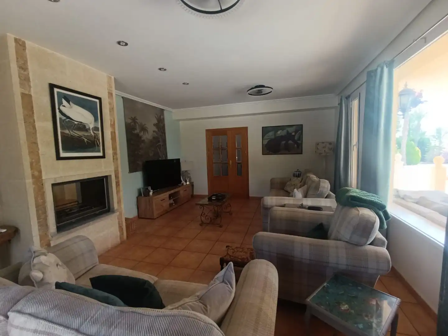 Sala d'estar de Casa o xalet en venda en Totana amb Aire condicionat, Jardí privat i Terrassa