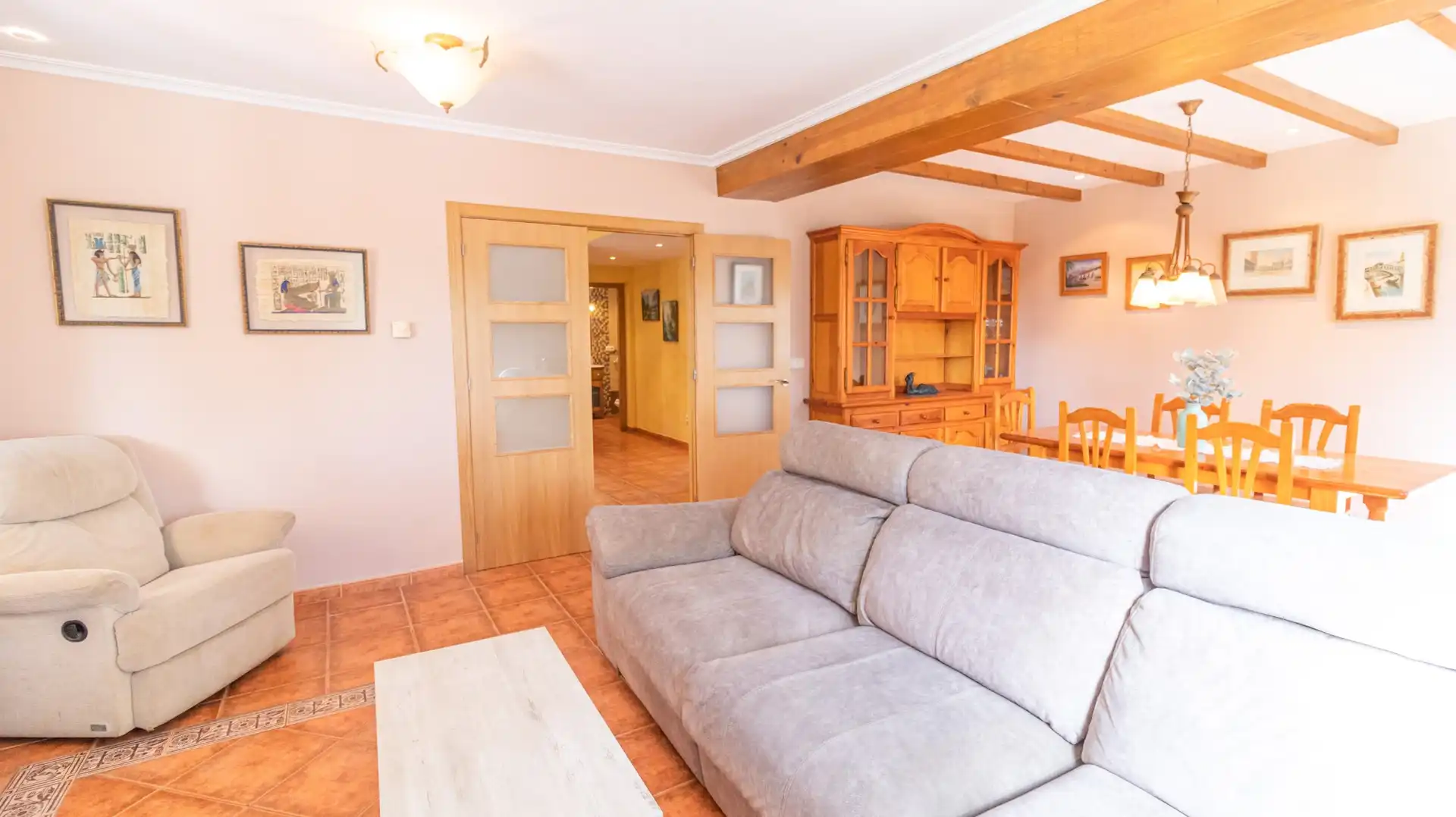 Sala de estar de Casa o chalet en venta en Elche / Elx con Aire acondicionado, Calefacción y Terraza