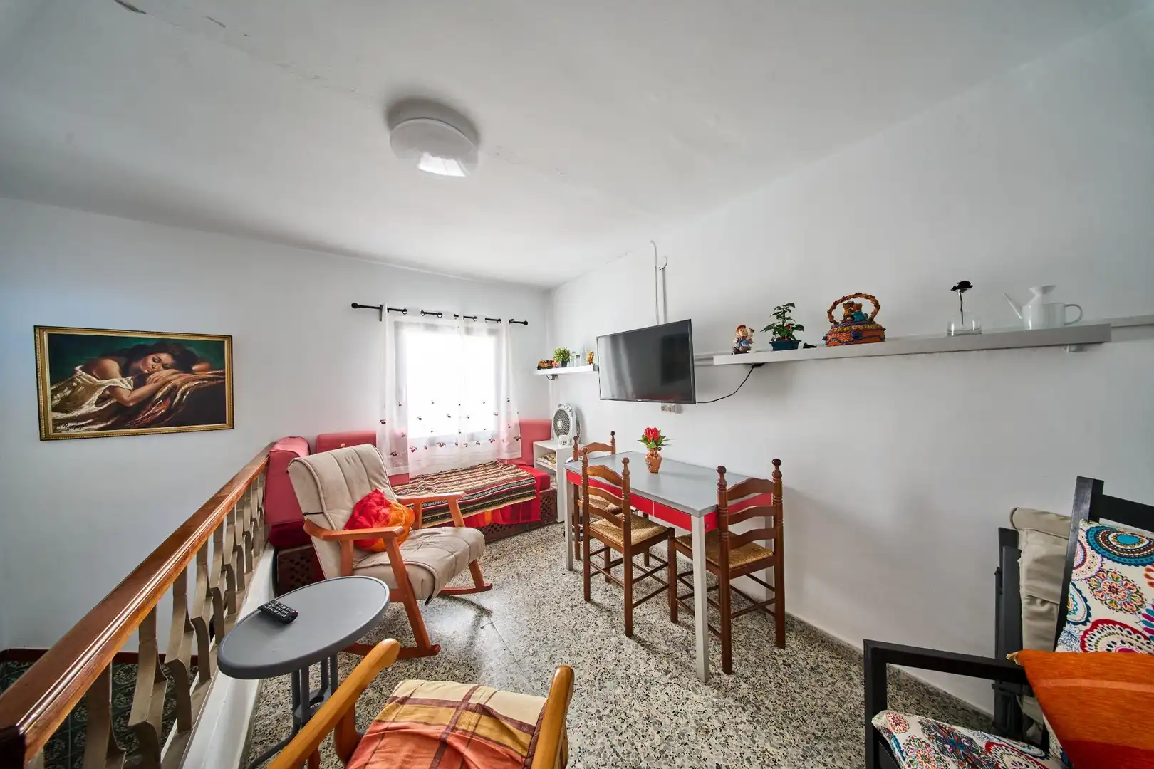 Sala d'estar de Casa o xalet en venda en Bérchules amb Aire condicionat, Terrassa i Moblat