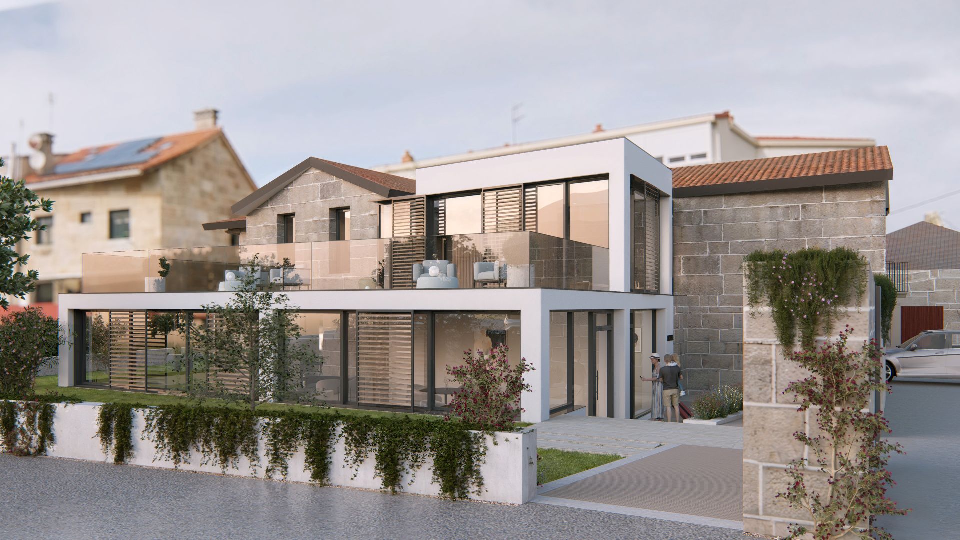 Vista exterior de Edifici en venda en Baiona