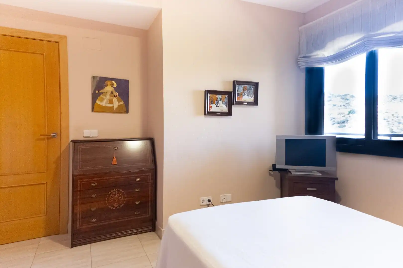 Schlafzimmer von Wohnung zum Verkauf in Villajoyosa / La Vila Joiosa mit Klimaanlage, Heizung und Privatgarten