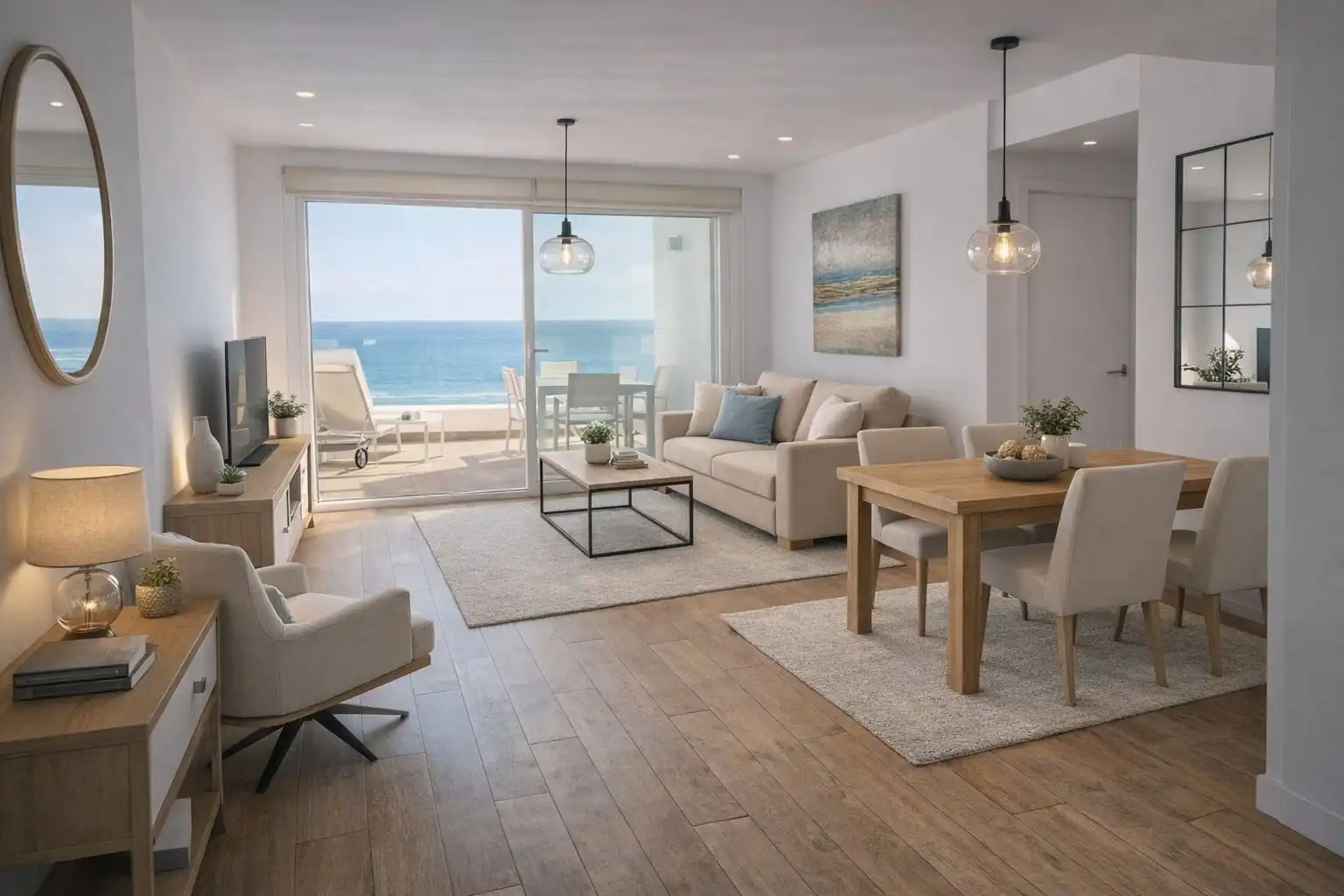 Sala de estar de Apartamento en venta en Torrox con Aire acondicionado, Calefacción y Terraza
