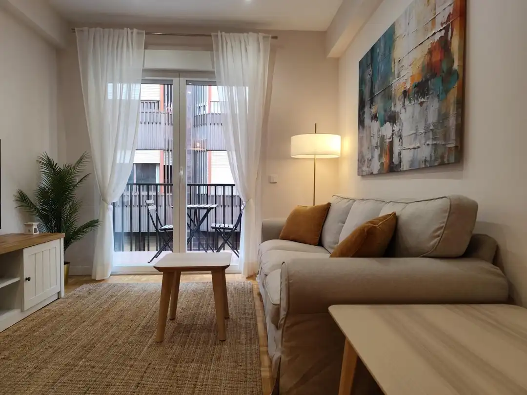 Living room of Flat for rent in Madrid  with Air Conditioner and Terrace