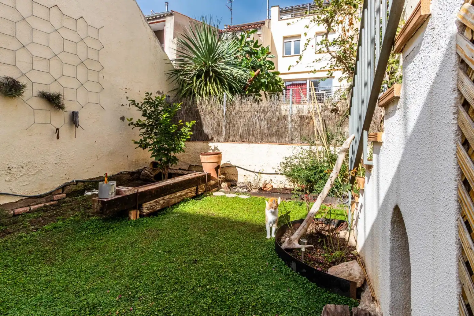 Jardín de Casa adosada en venta en Terrassa con Calefacción, Parquet y Terraza