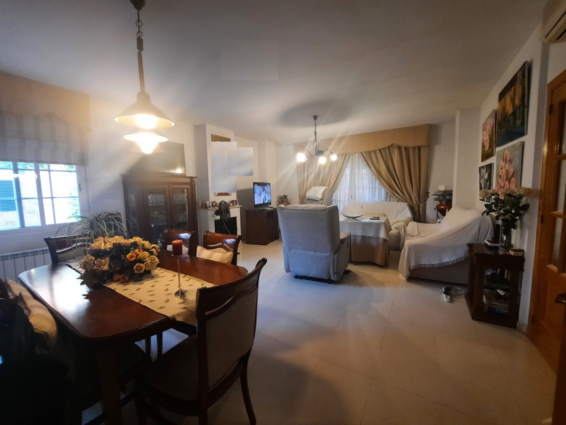 Living room of House or chalet for sale in Badajoz Capital  with Air Conditioner, Heating and Private garden