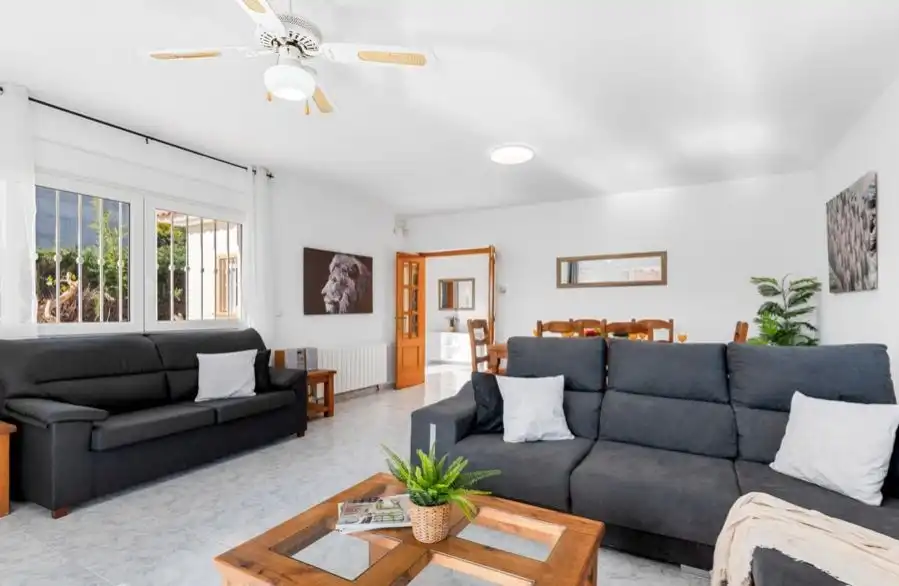 Sala de estar de Casa o chalet de alquiler en Calpe / Calp con Aire acondicionado, Calefacción y Terraza