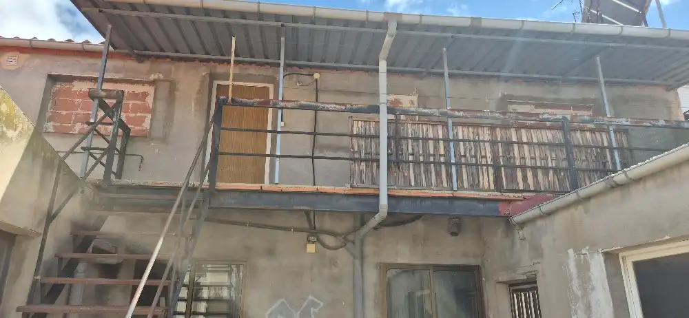 Terraza de Casa adosada en venta en Madrigueras