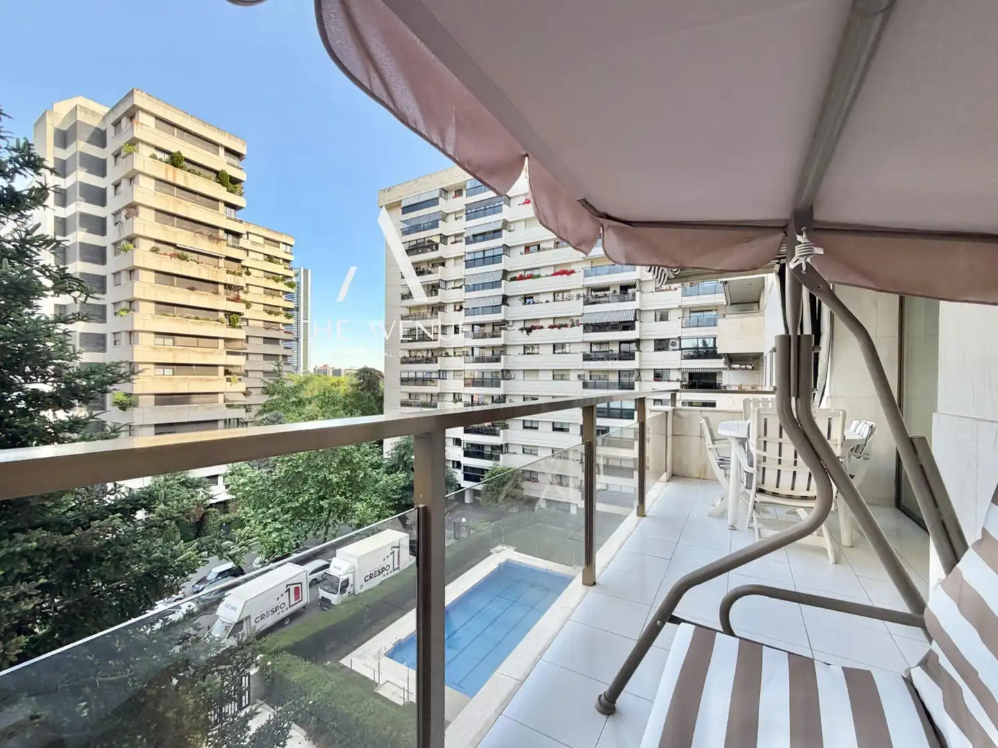 Balcony of Flat for sale in Madrid  with Air Conditioner, Heating and Parquet flooring