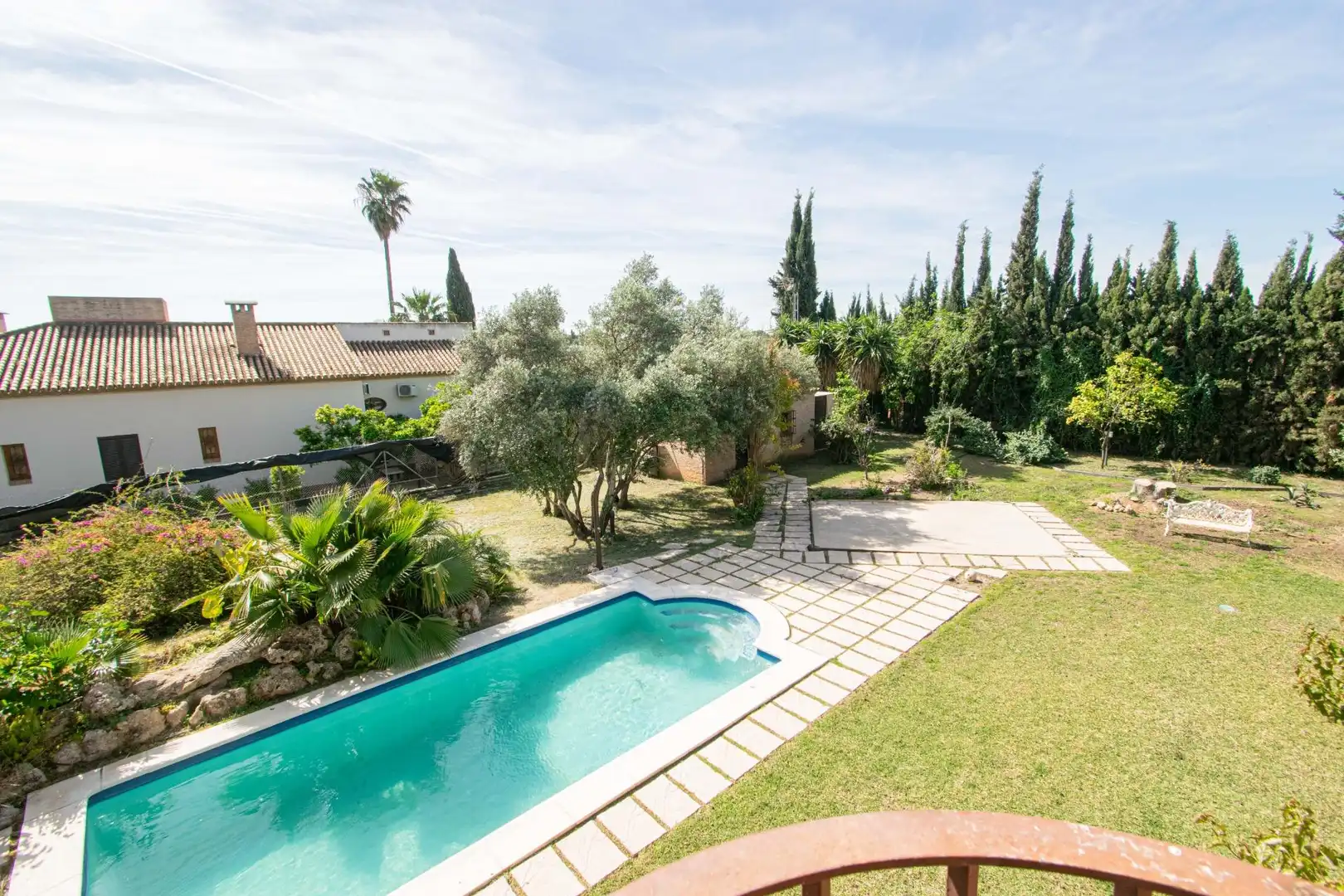Jardín de Casa o chalet en venta en Valencina de la Concepción con Aire acondicionado, Jardín privado y Terraza