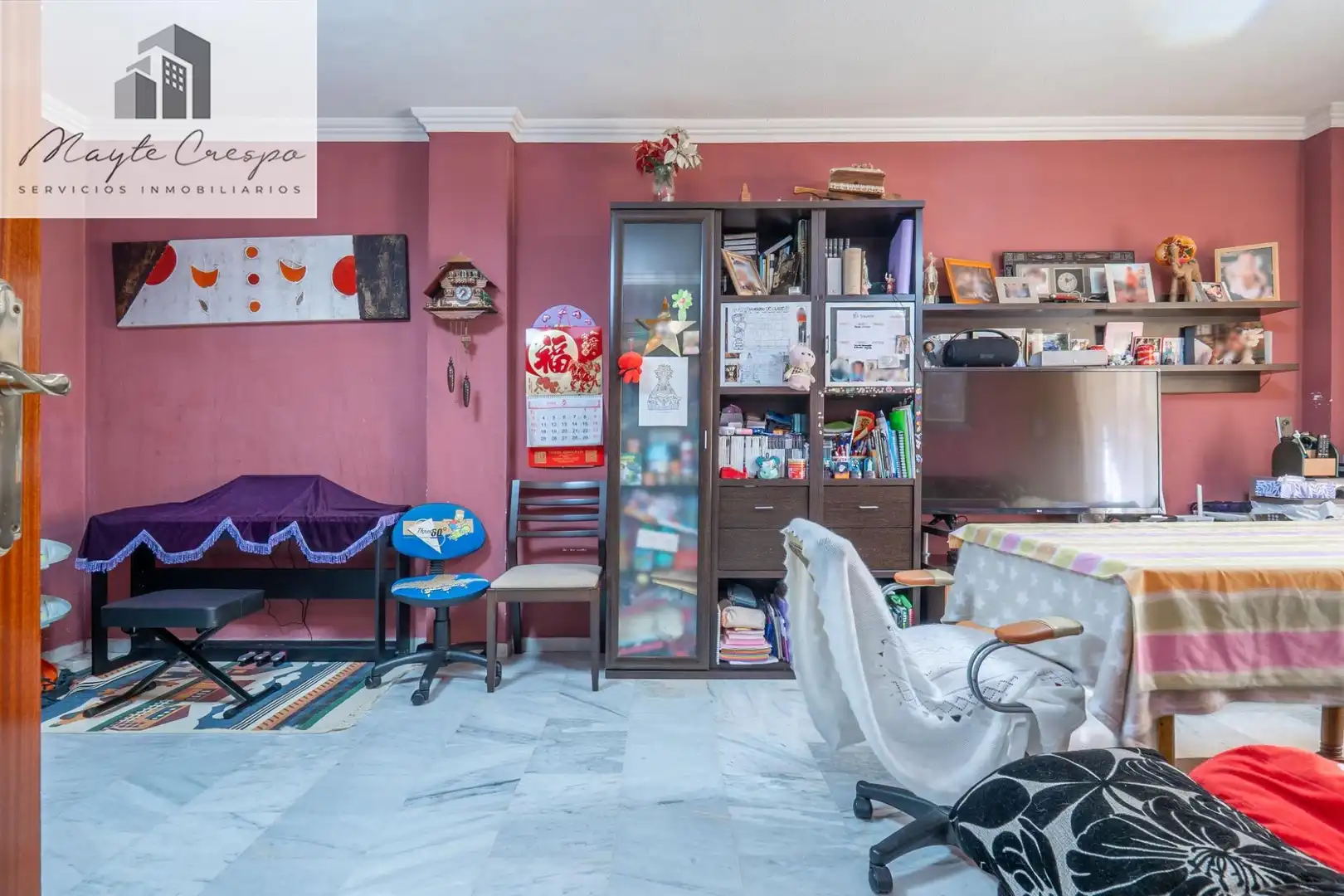 Wohnzimmer von Einfamilien-Reihenhaus zum Verkauf in Ogíjares mit Klimaanlage und Gemeinschaftspool