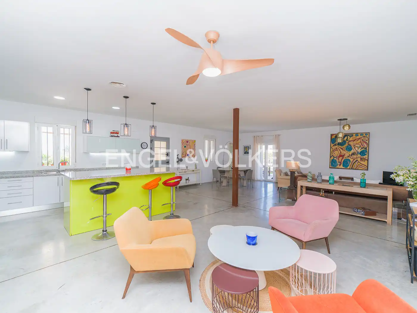 Sala de estar de Casa o chalet en venta en Santa Pola con Aire acondicionado, Calefacción y Jardín privado