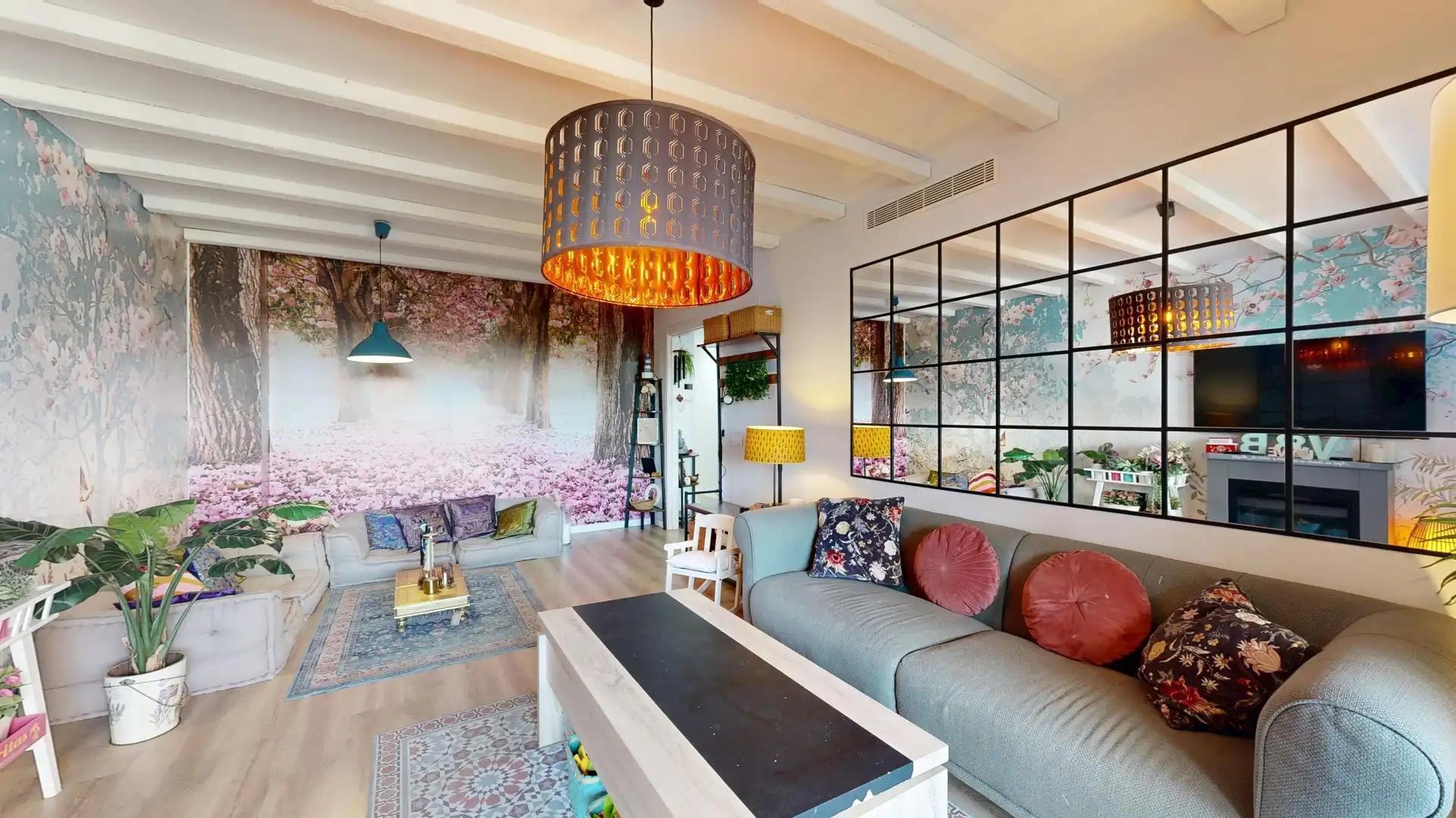 Sala d'estar de Pis en venda en Valencia amb Aire condicionat, Jardí privat i Terrassa