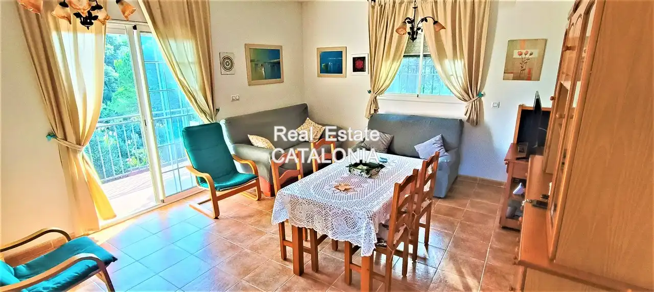 Wohnzimmer von Haus oder Chalet zum Verkauf in Lloret de Mar mit Heizung, Privatgarten und Terrasse