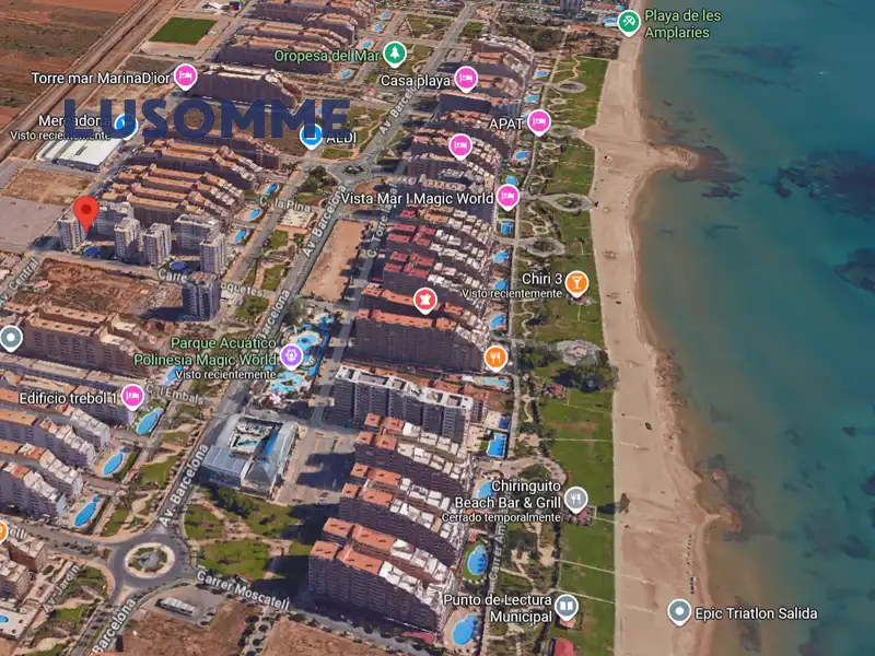 Außenansicht von Maisonette zum Verkauf in Oropesa del Mar / Orpesa mit Klimaanlage, Terrasse und Abstellraum