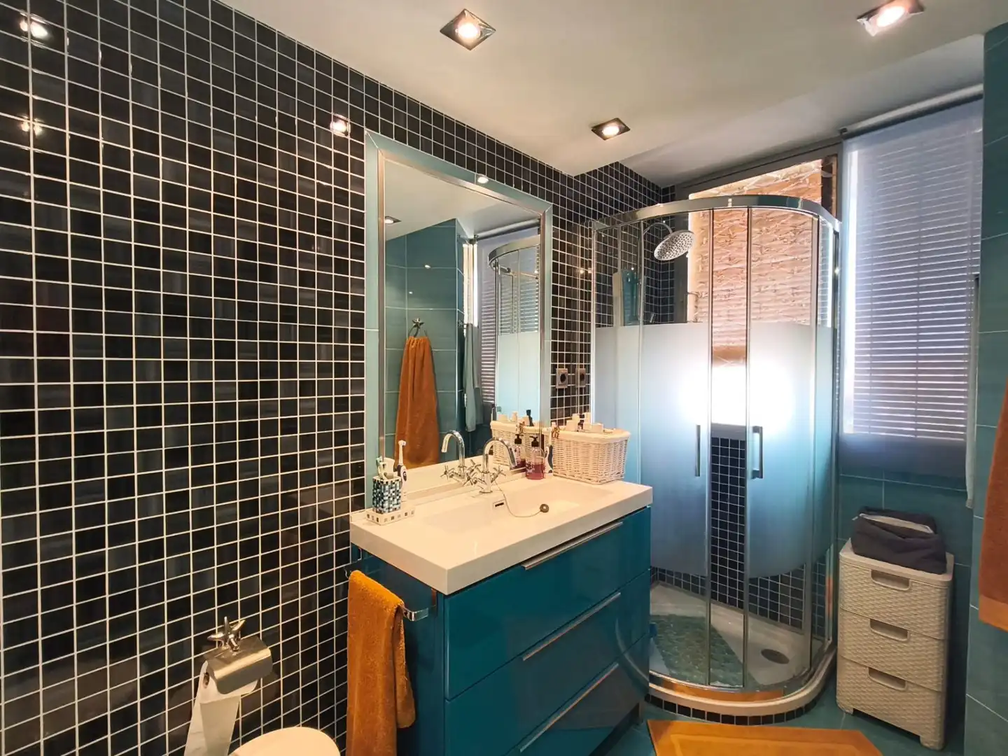 Bathroom of Flat for rent in Benidorm  with Air Conditioner, Terrace and Furnished
