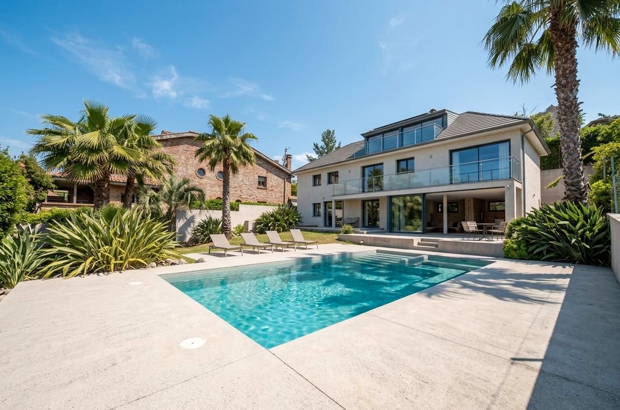 Piscina de Casa o chalet en venta en Sant Just Desvern con Aire acondicionado, Calefacción y Jardín privado