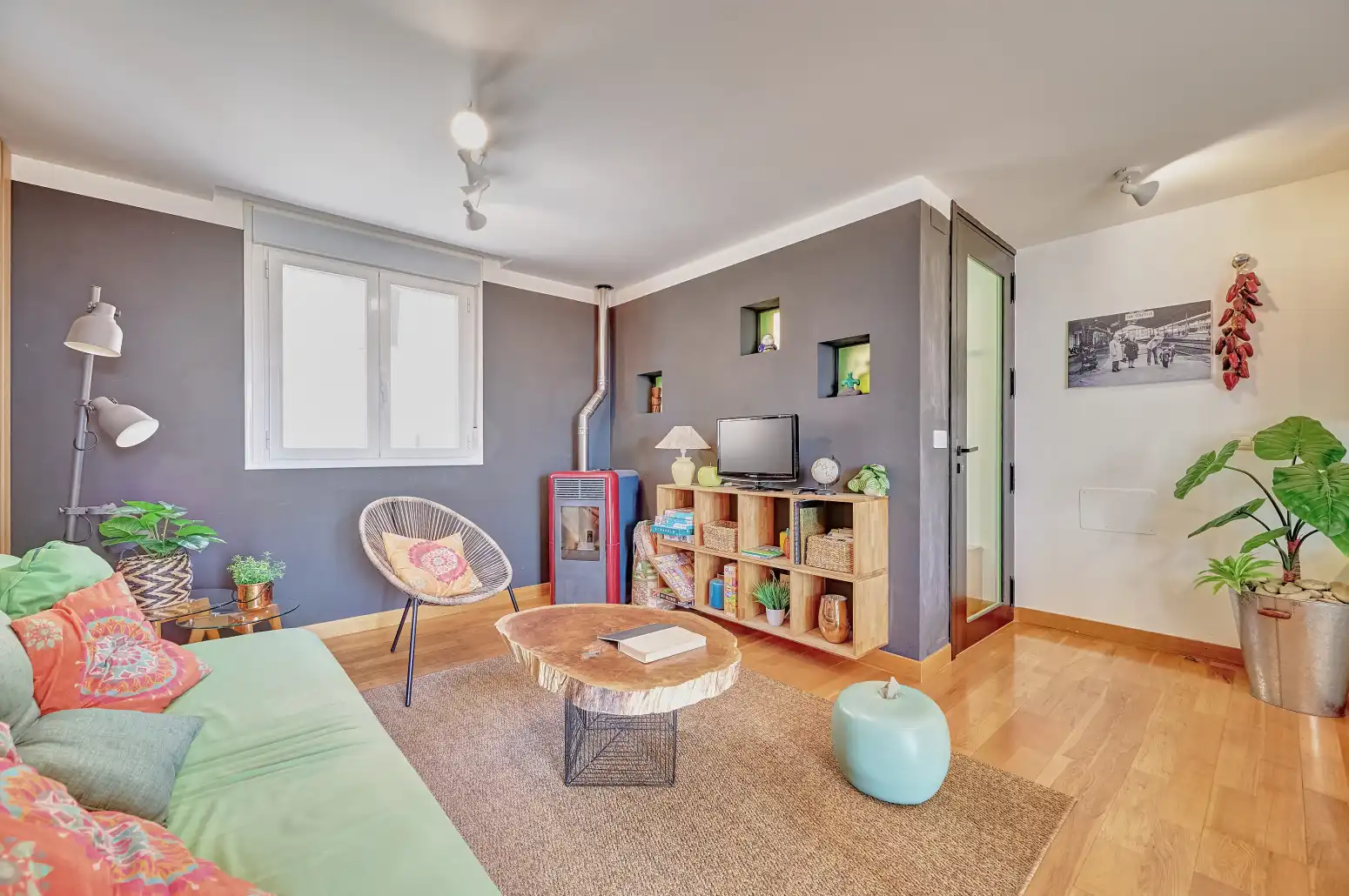 Sala de estar de Piso en venta en Urraul Bajo con Calefacción y Balcón