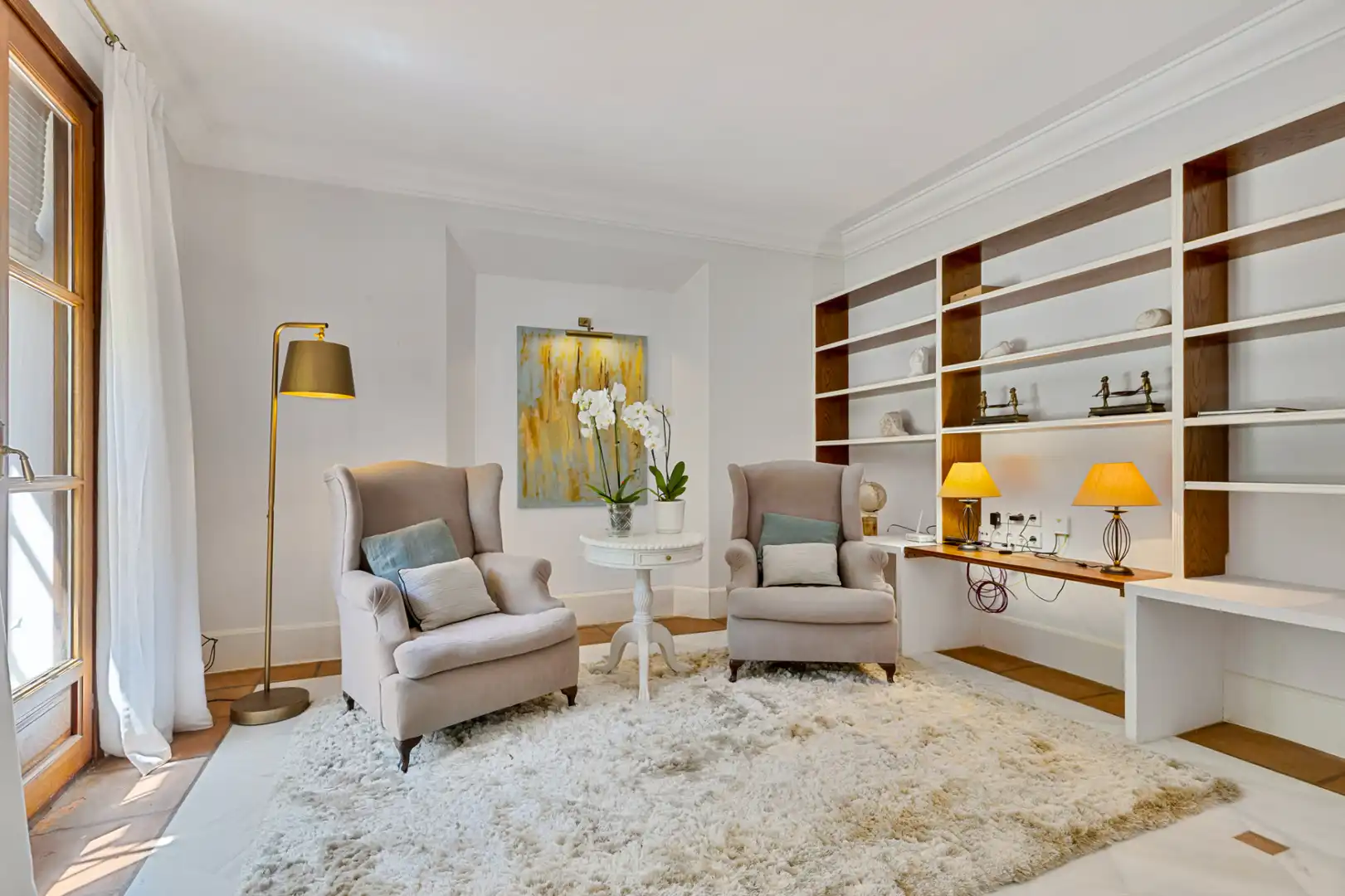 Wohnzimmer von Haus oder Chalet zur Miete in Marbella mit Klimaanlage, Privatgarten und Terrasse