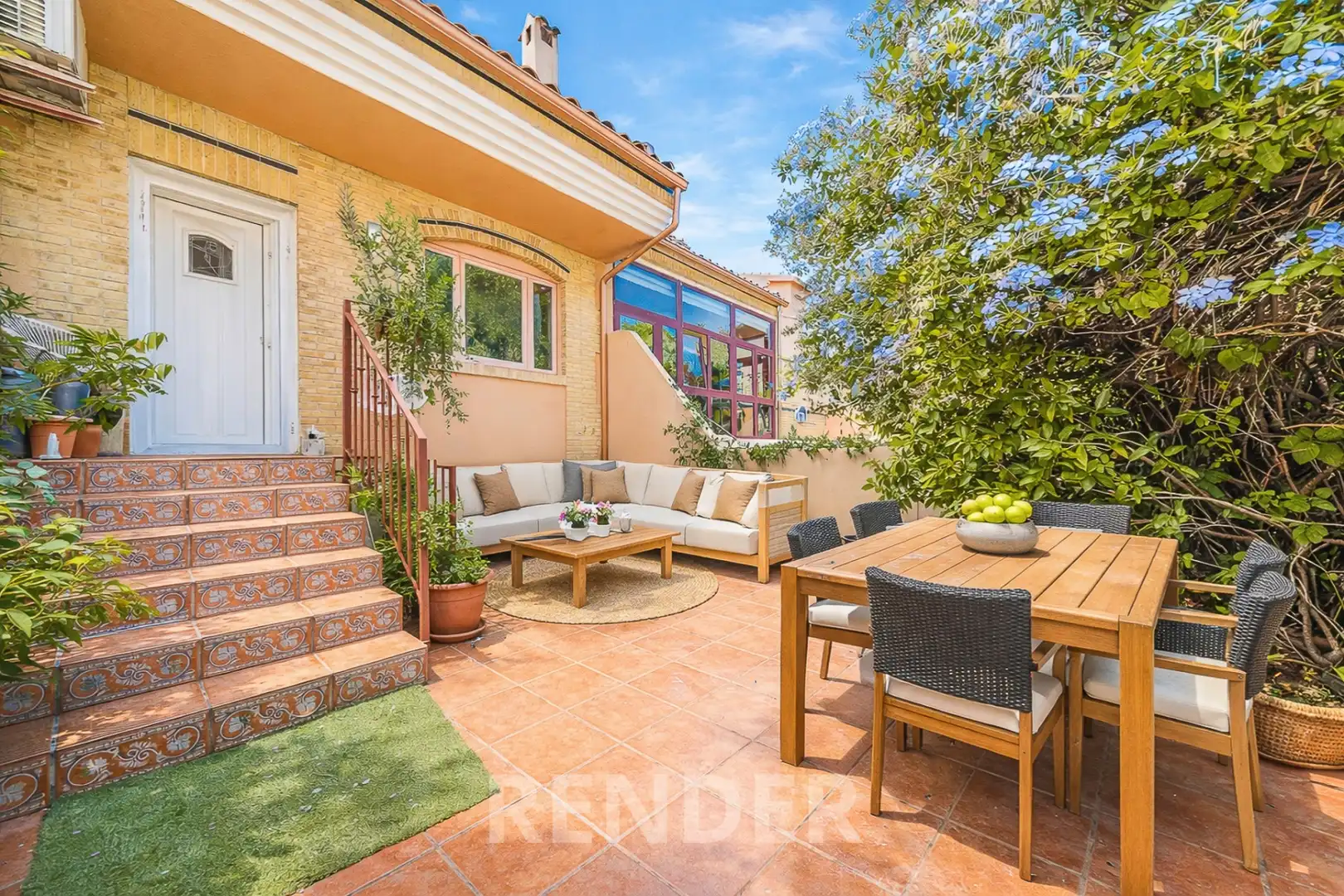 Terraza de Casa o chalet en venta en Pilar de la Horadada con Aire acondicionado, Calefacción y Jardín privado